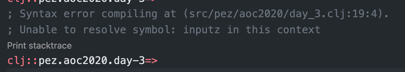 Print Stacktrace Codelense button Print Stacktrace Codelense button